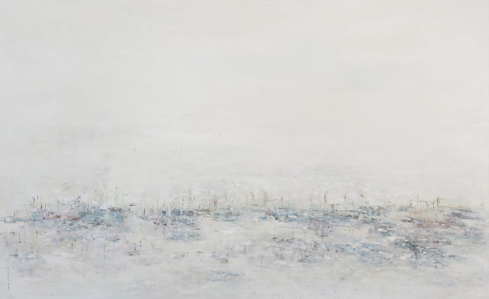 Ася Багаева (Картина, живопись - 
                  180 x 110 см) Портовая бухта