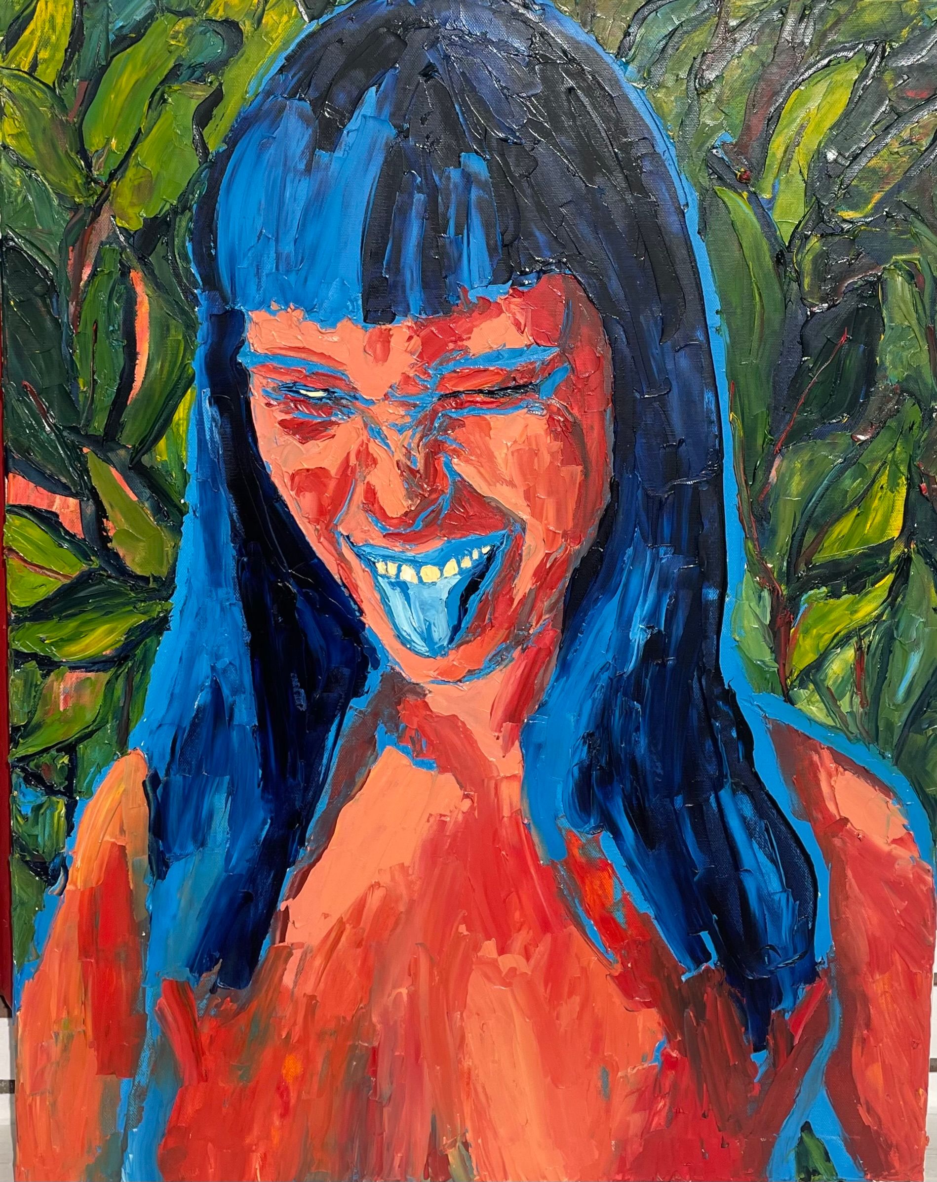 Валентин Шунков (Картина, живопись - 
                  70 x 90 см) Иди сюда, бузиной накормлю