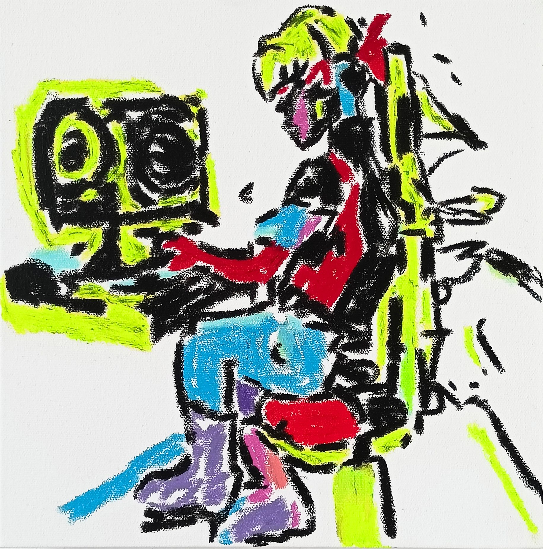 Дарья Растунина (Картина, живопись - 
                  30 x 30 см) Последняя встреча Google