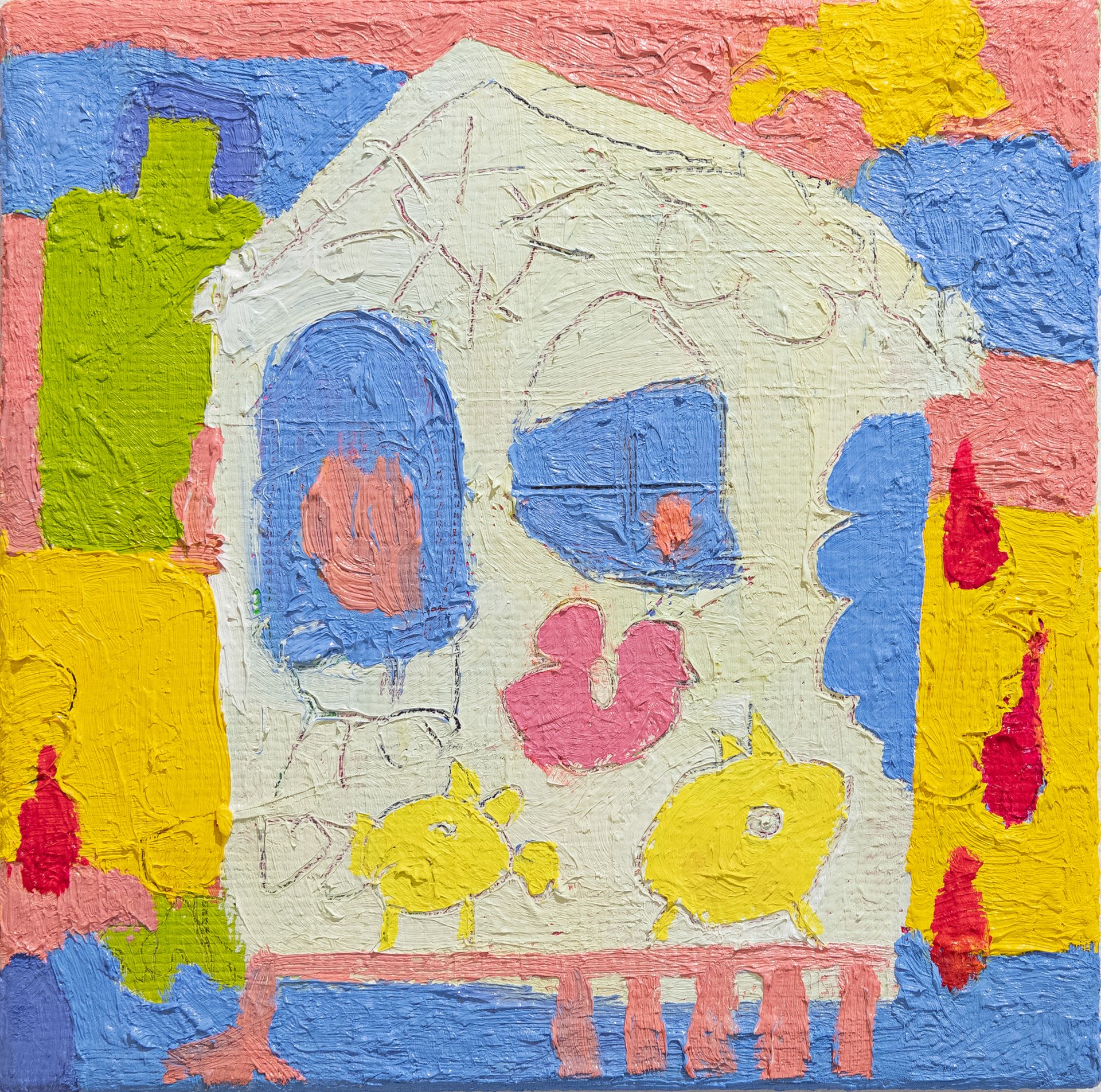 Анна Сави (АСА) (Картина, живопись - 
                  20 x 20 см) Из серии "Home"
