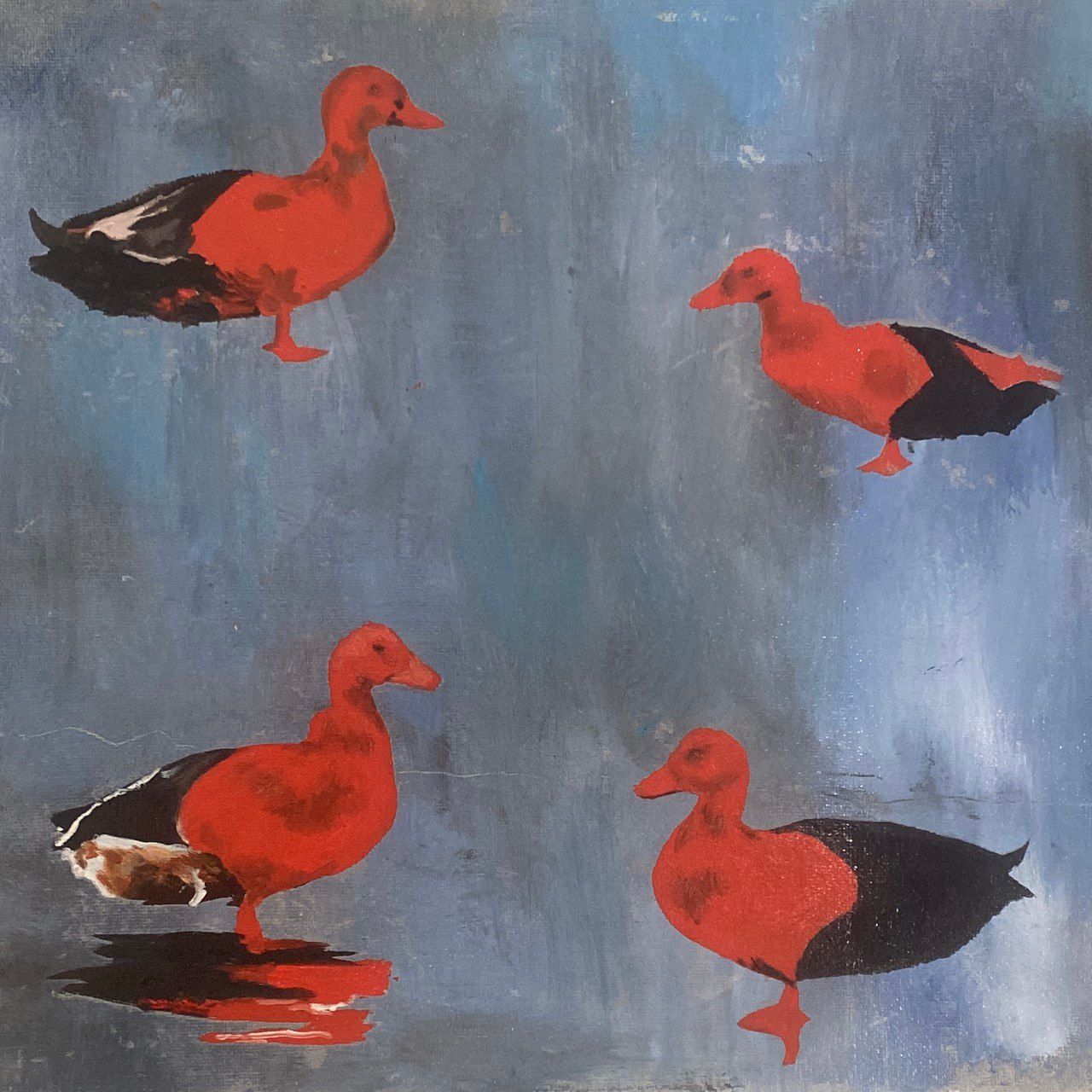 Лена Троянская (Картина, живопись - 
                  30 x 30 см) Four different opinions