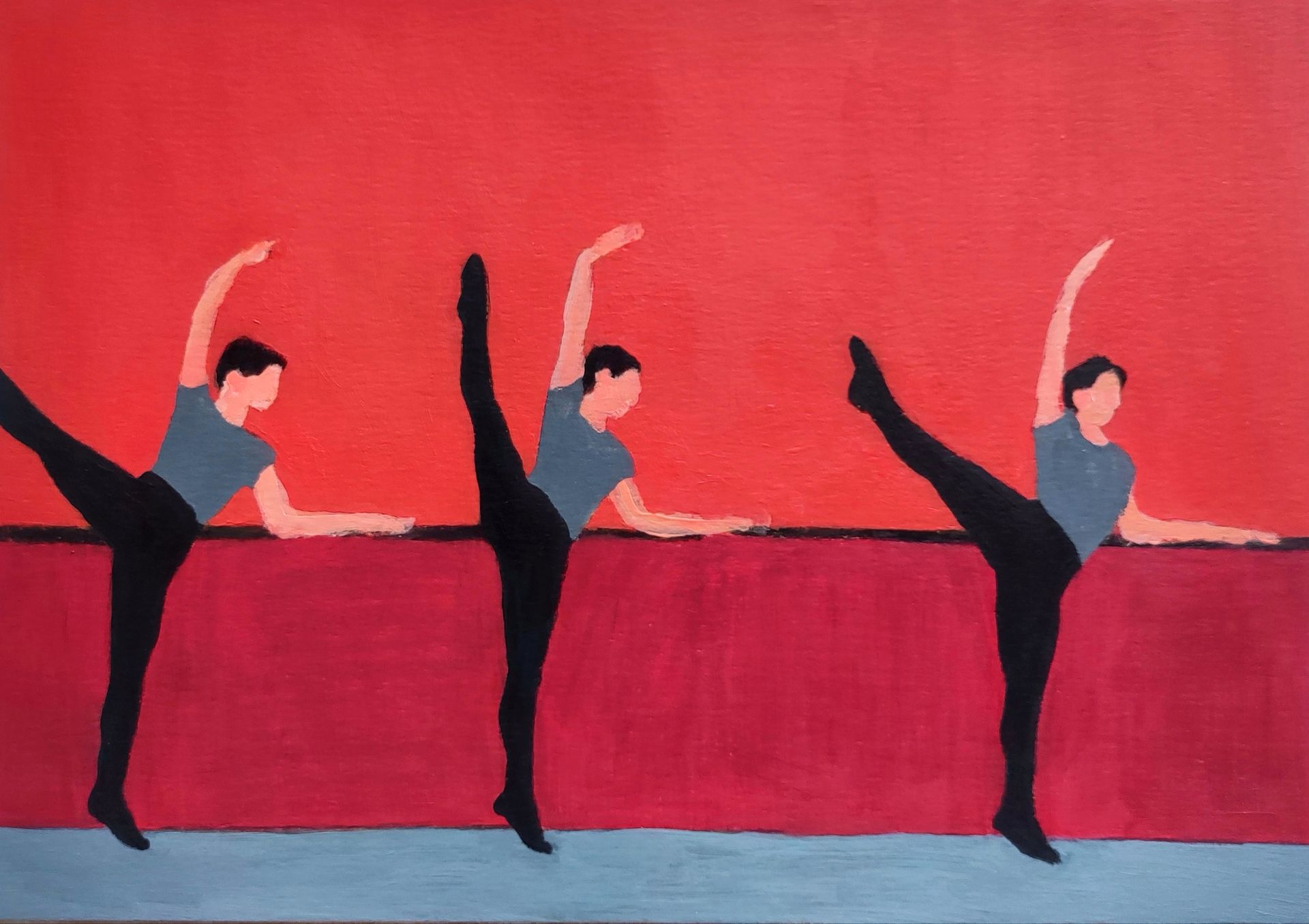 Дарья Петухова (Авторская графика - 
                  29.7 x 21 см) Балетный класс