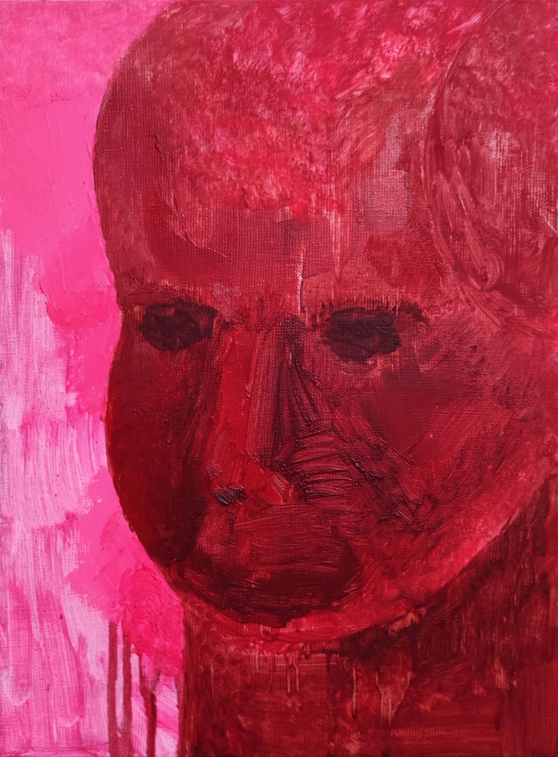 Катя Тишкевич (Картина, живопись - 
                  30 x 40 см) Розовое сияние (картина+NFT)