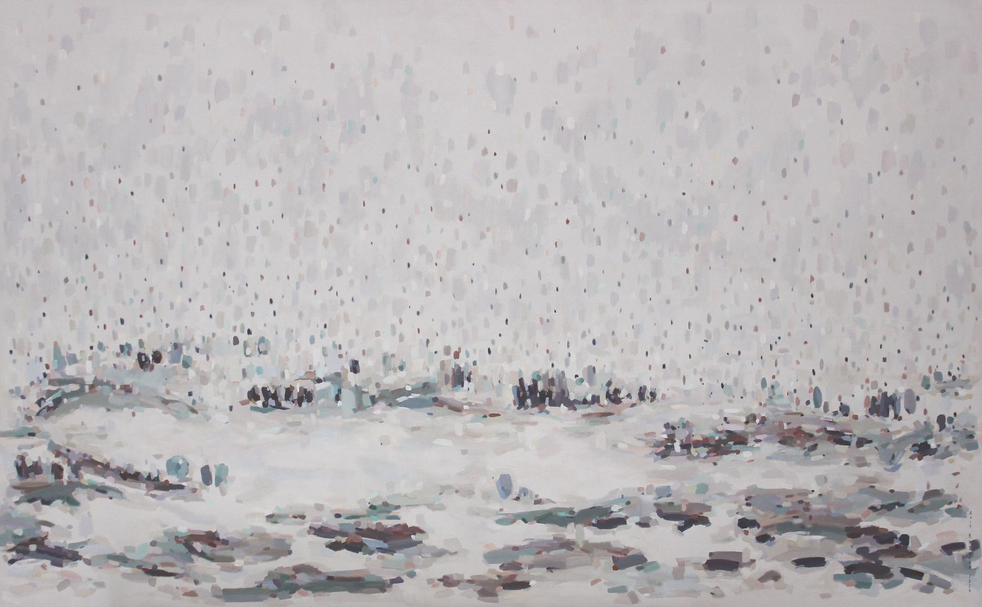 Ася Багаева (Картина, живопись - 
                  210 x 130 см) Городской калейдоскоп