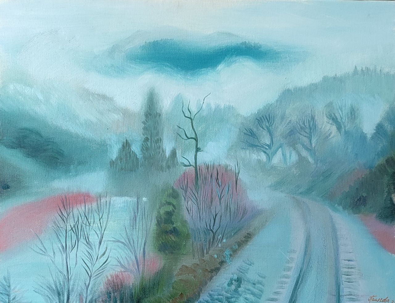 Анастасия Полякова (Картина, живопись - 
                  65 x 50 см) Путь