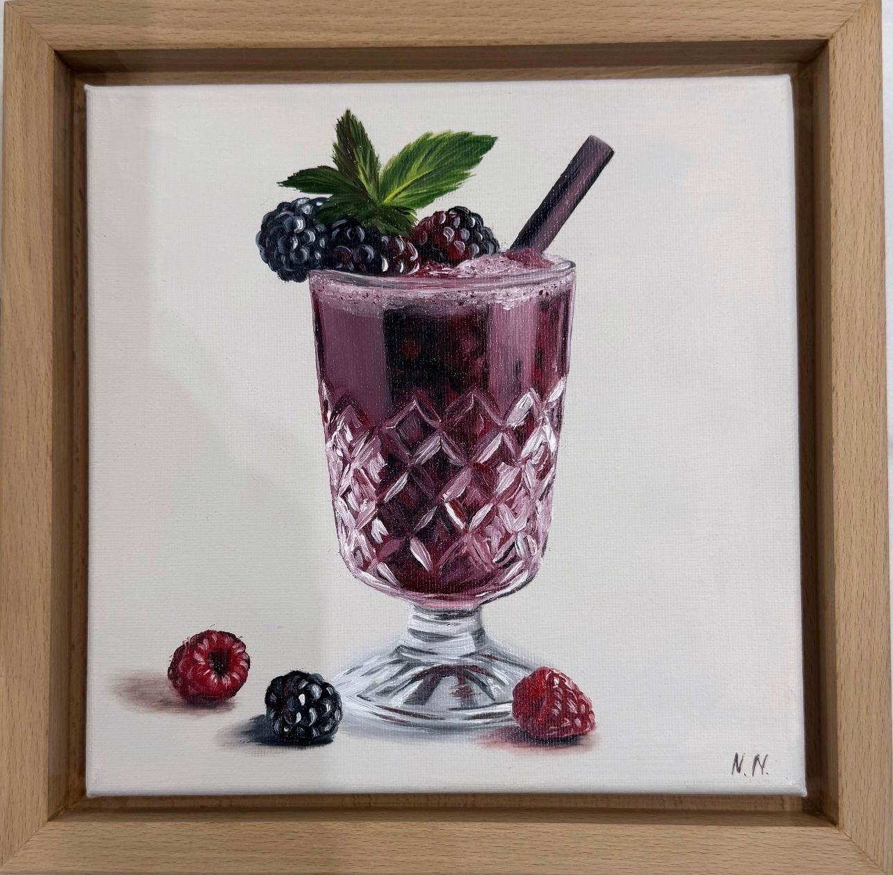Наталья Наумова (Картина, живопись - 
                  25 x 25 см) Миниатюра "Десерт 5"