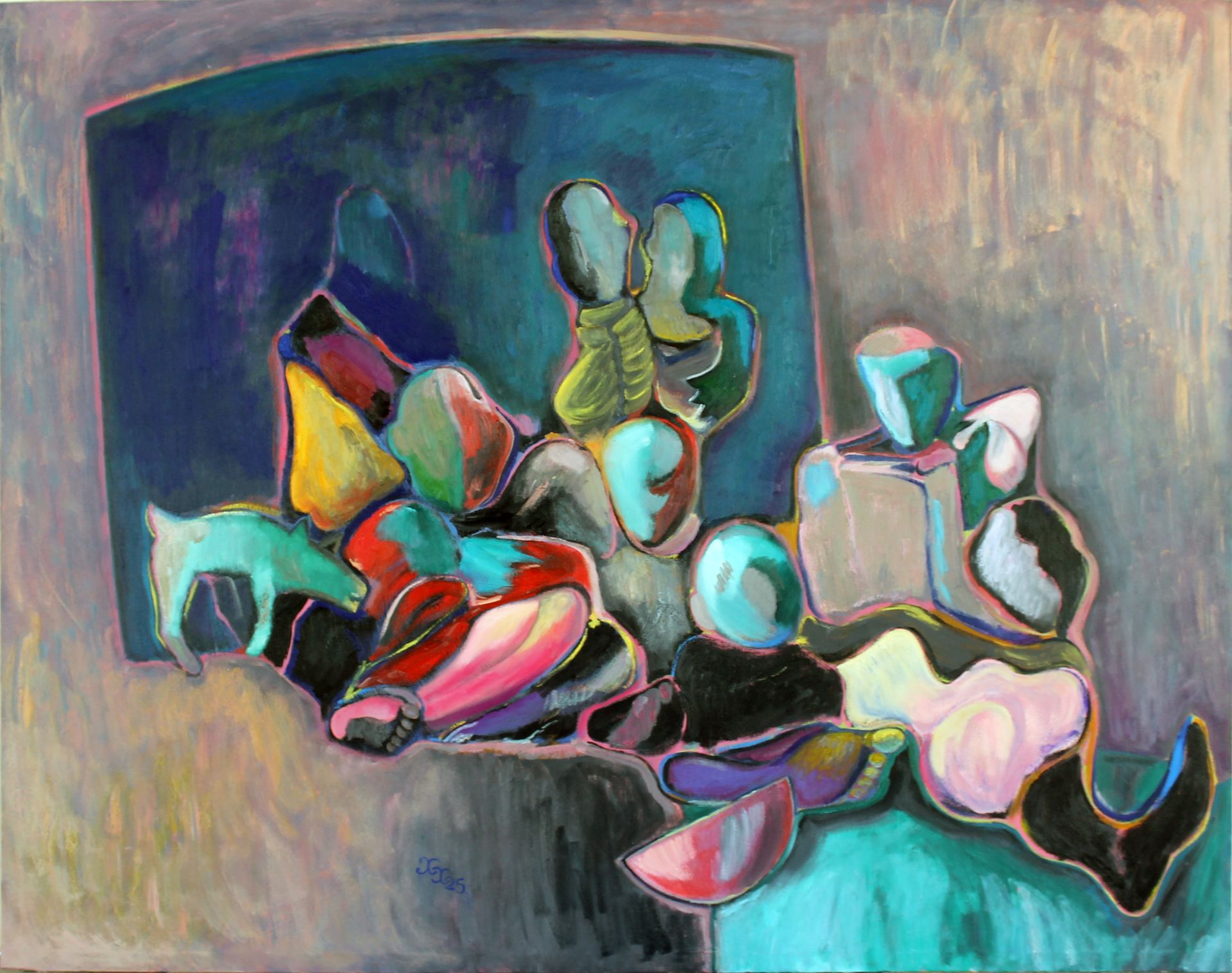 Хуршед Халилов (Картина, живопись - 
                  200 x 158 см) Единое окно
