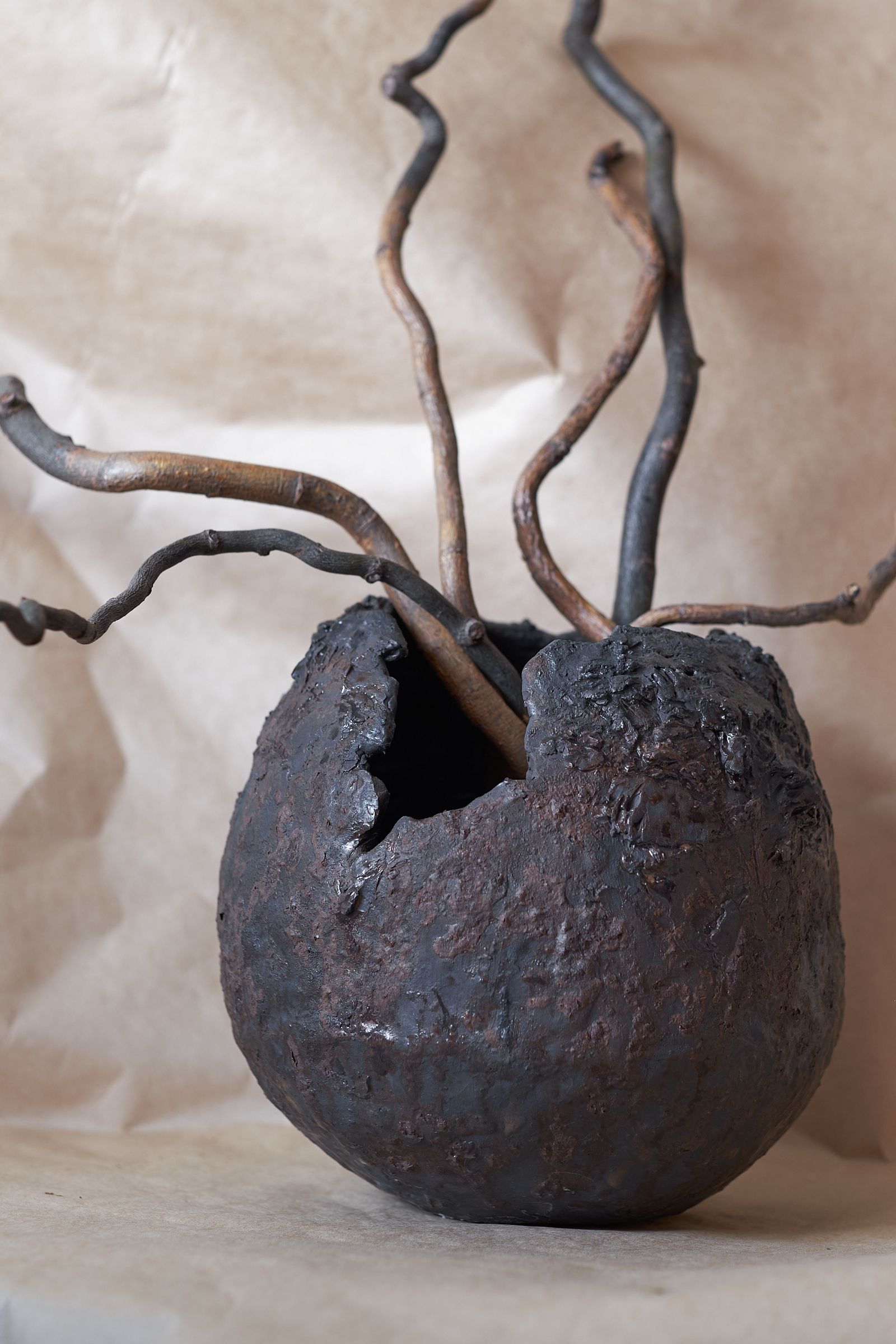 Ольга Дейн (Скульптура - 
                  22 x 19 см) Ваза "Шепот" №3