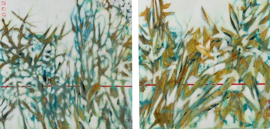 Раиса Граф (Картина, живопись - 
                  120 x 60 см) #5  диптих из цикла "Дао"