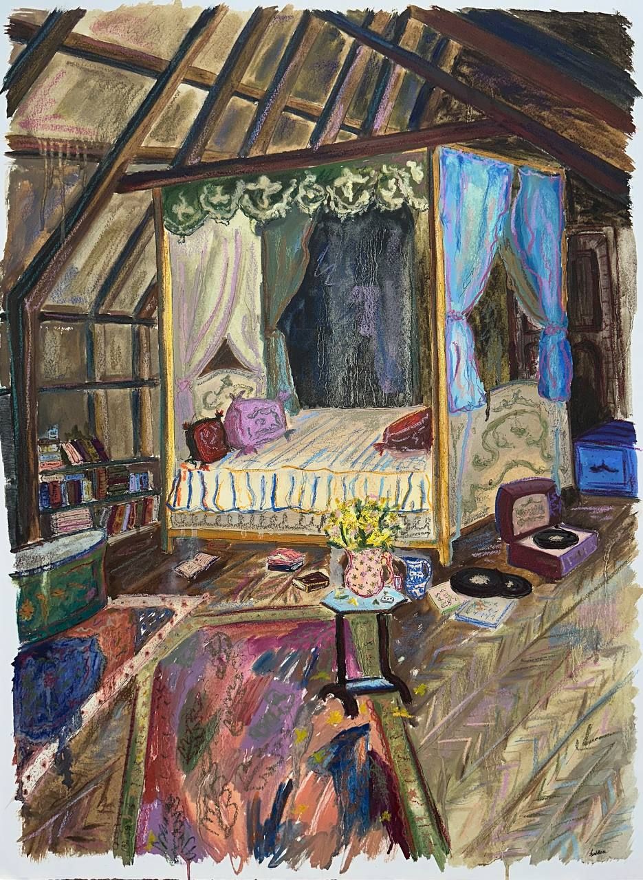 Катя Афонина (Картина, живопись - 
                  57 x 76 см) La Mansarde