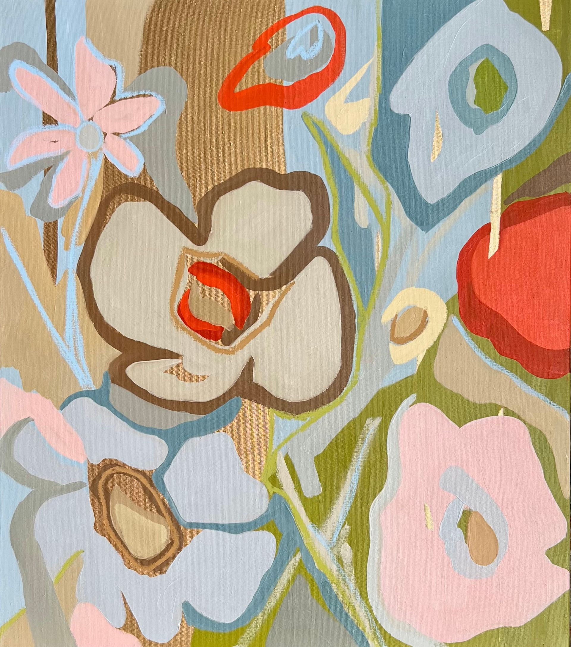 Ольга Змиевец (Картина, живопись - 
                  70 x 80 см) Abstract flowers 11
