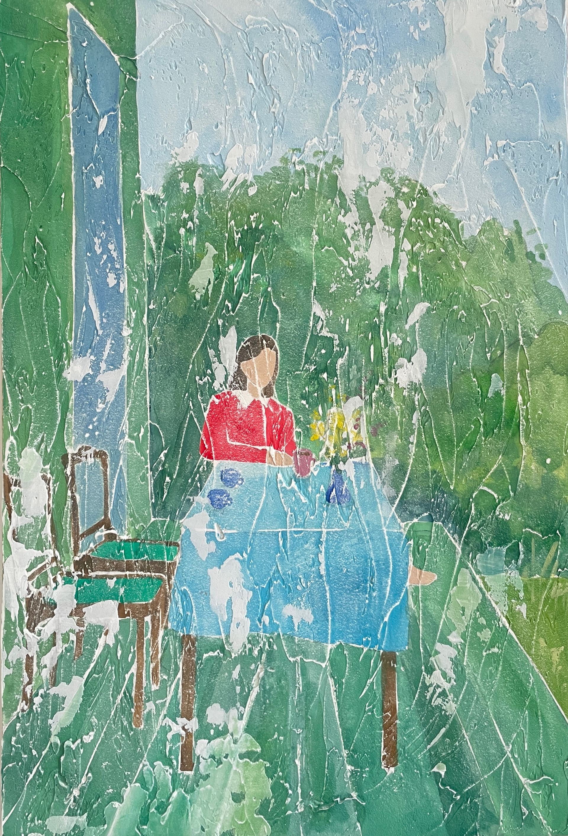 Наталья Чобанян (Картина, живопись - 
                  40 x 60 см) Дача