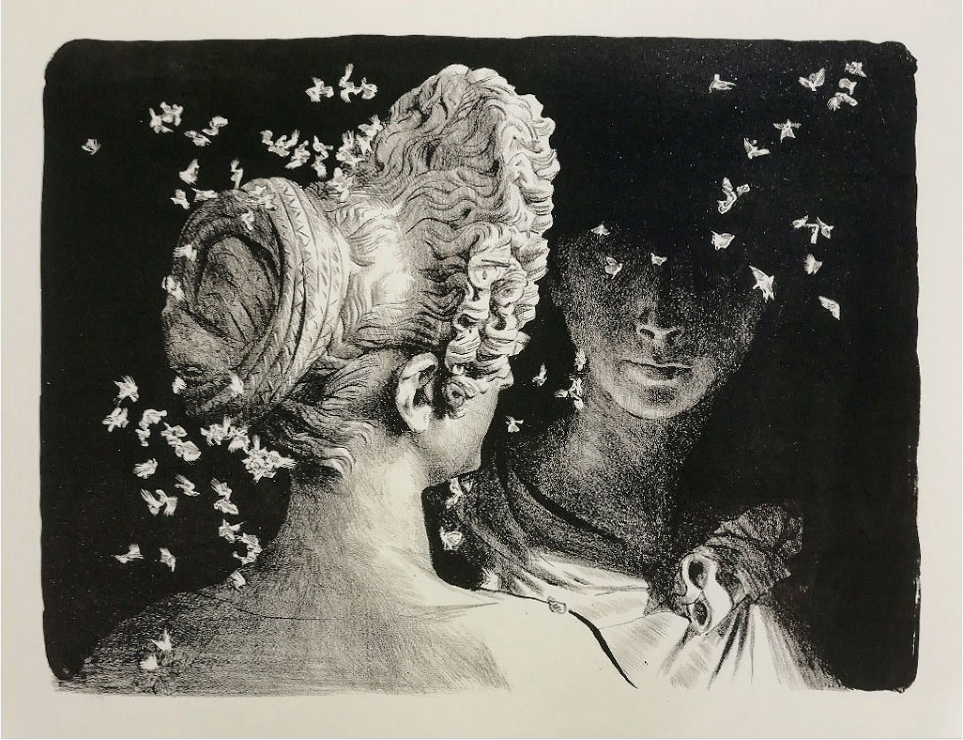 Александр Коряшкин (Графика печатная - 
                  40 x 30 см) Мотыльки