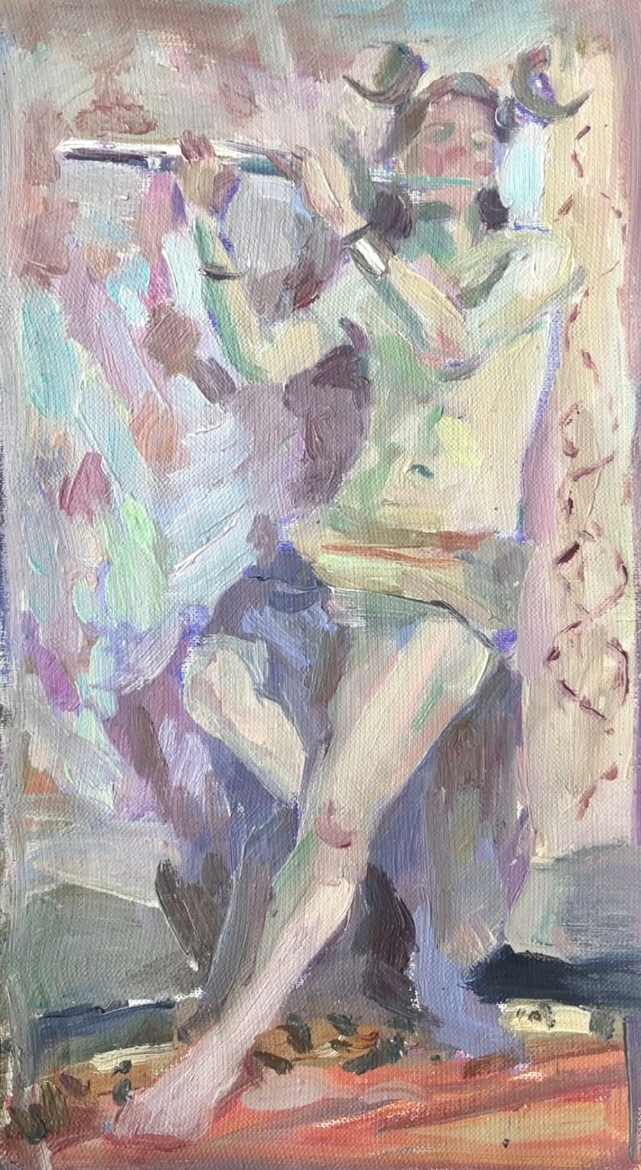 Мария Волкова (Картина, живопись - 
                  25 x 41 см) Фавн