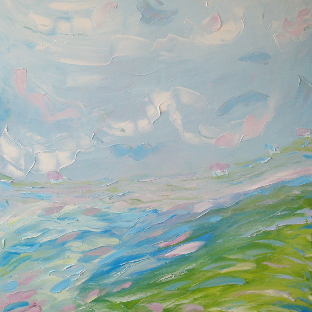 Андрей Шенгелия (Картина, живопись - 
                  65 x 65 см) Foggy morning