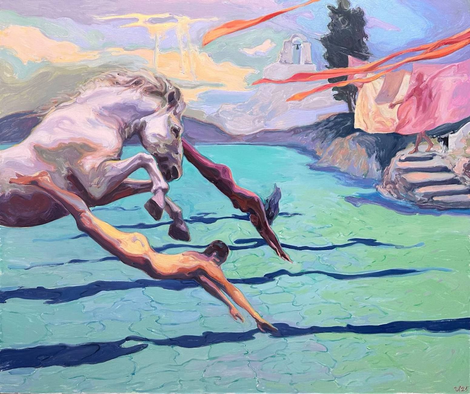 Илья Филатов (Картина, живопись - 
                  120 x 100 см) Мечта о Рае. Преодоление
