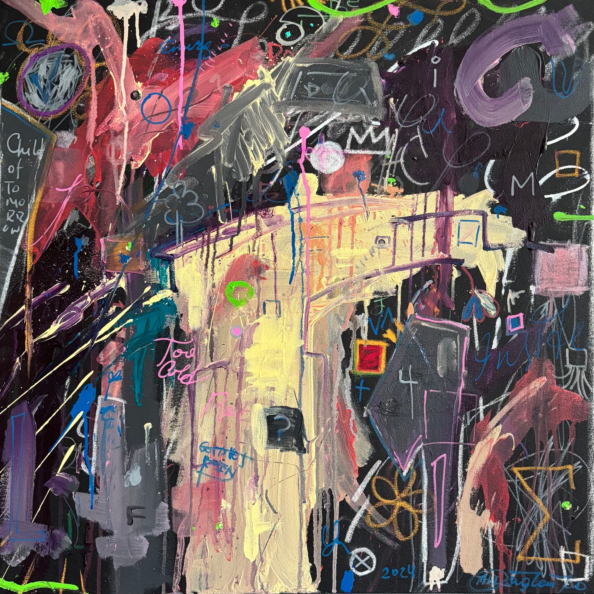 Михаил Дядченко (Картина, живопись - 
                  80 x 80 см) Mysteria