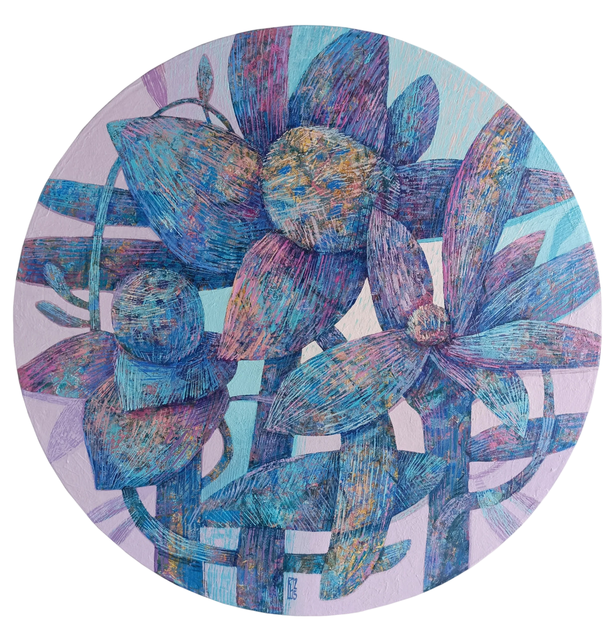 Наталья Порошина (Картина, живопись - 
                  60 x 60 см) Летний дождь
