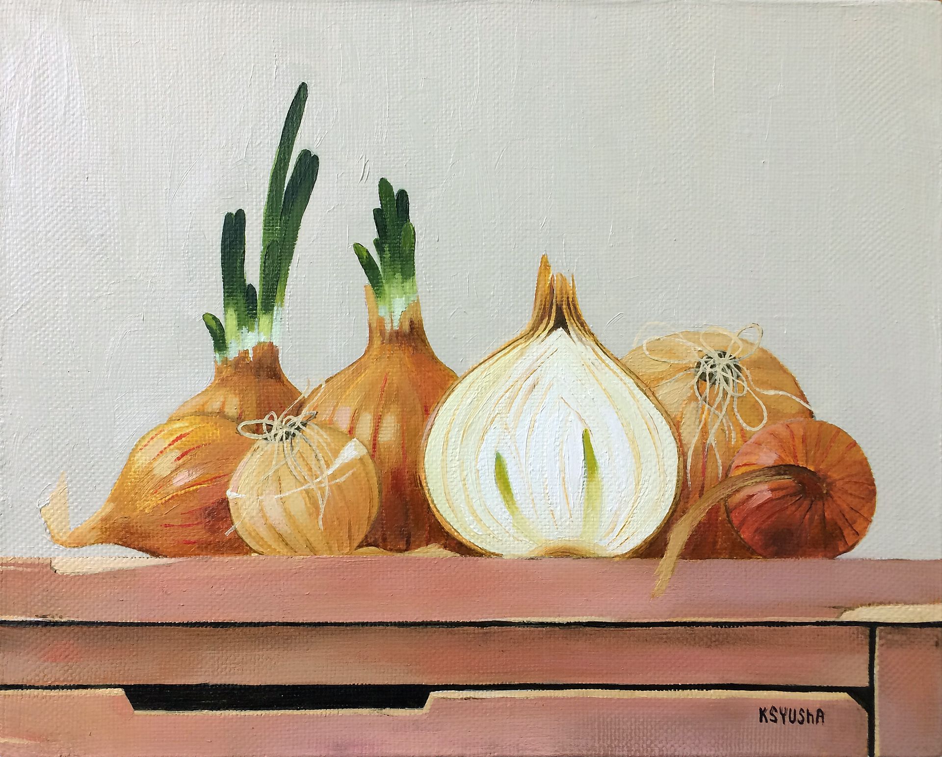 Ксения Берестова (Картина, живопись - 
                  30 x 24 см) Лучок