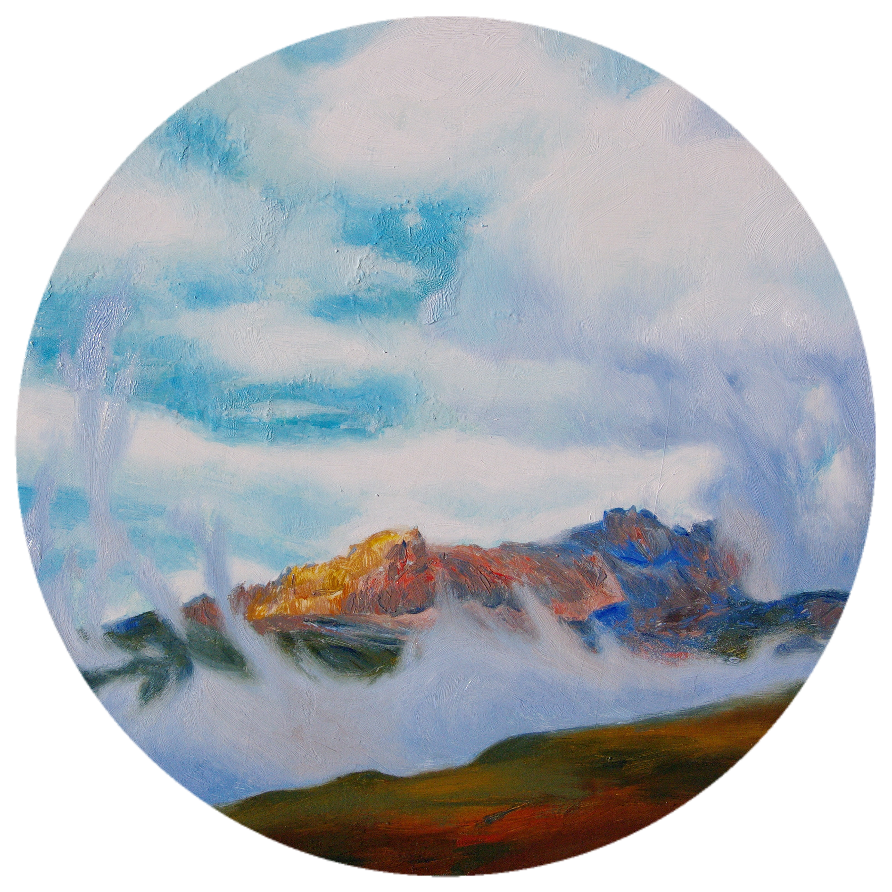 Алан Хатагты (Картина, живопись - 
                  40 x 40 см) Тишина