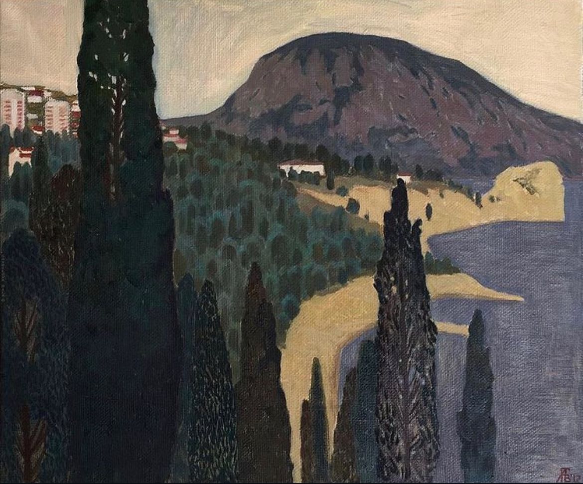 Мила Гаврилова (Картина, живопись - 
                  60 x 50 см) Пасмурно в Гурзуфе