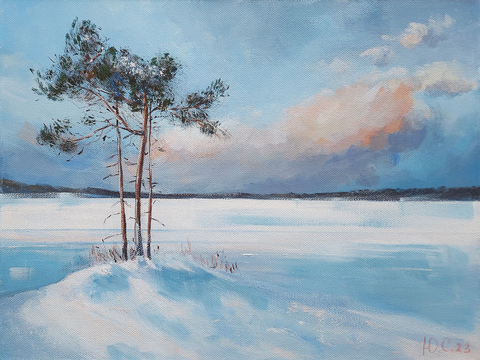 Светлана Юматова (Картина, живопись - 
                  40 x 30 см) Сосновые иголки
