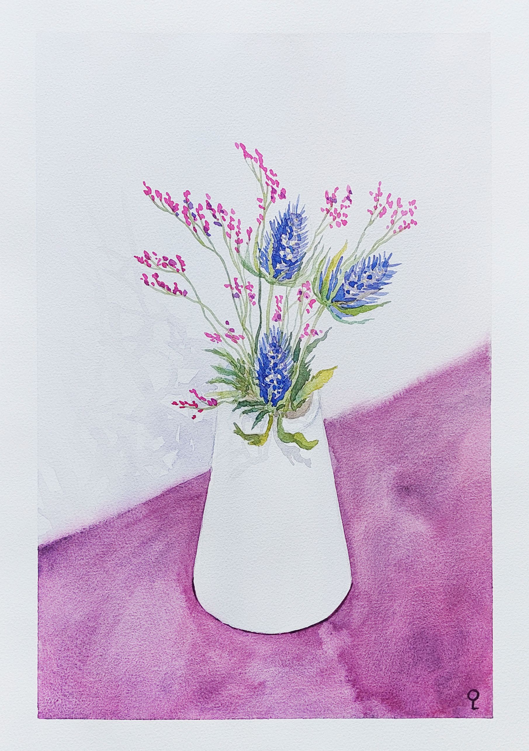 Оливия Лем (Авторская графика - 
                  27 x 39 см) Букет