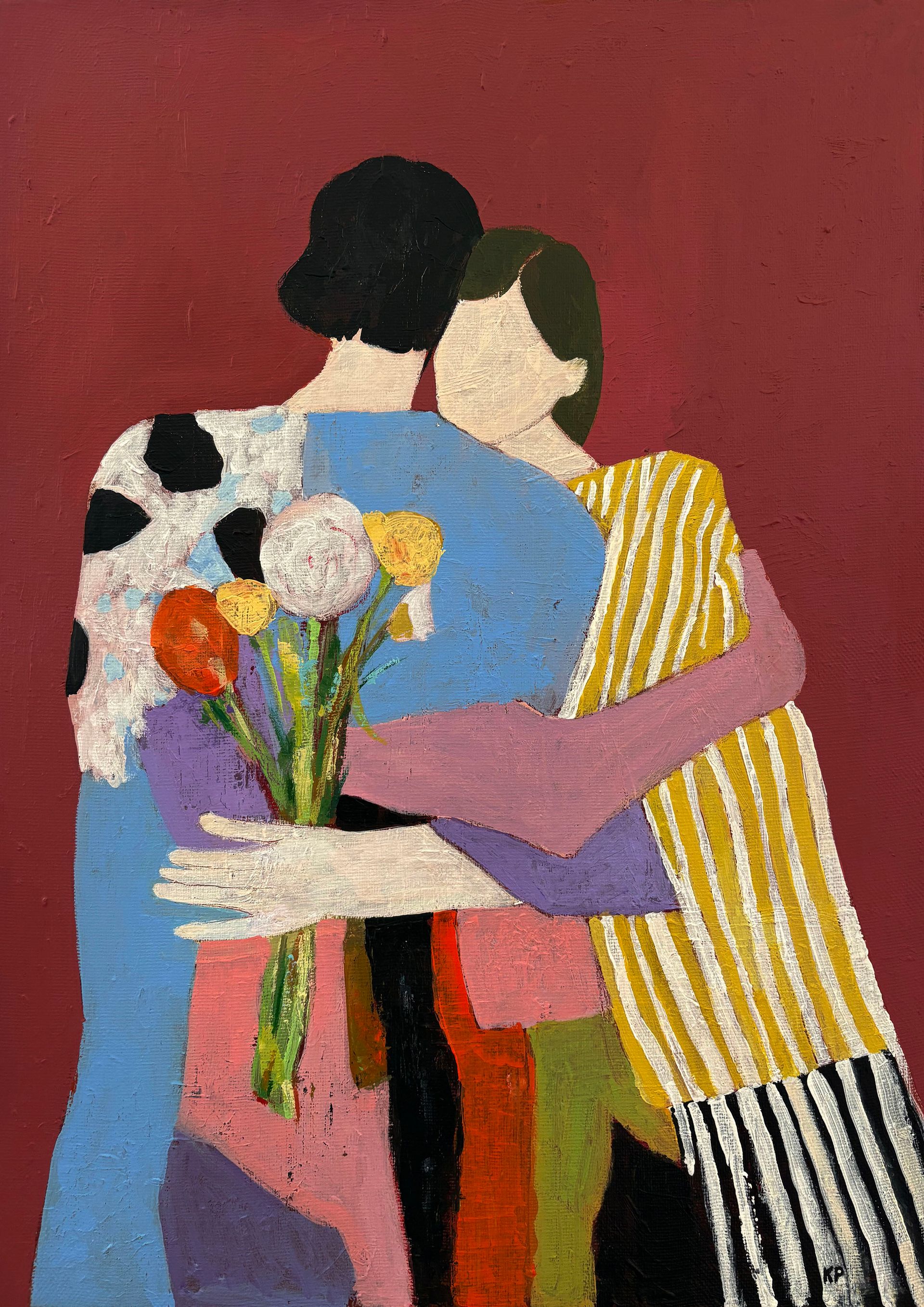 Катерина Пахомова (Картина, живопись - 
                  50 x 70 см) Объятия