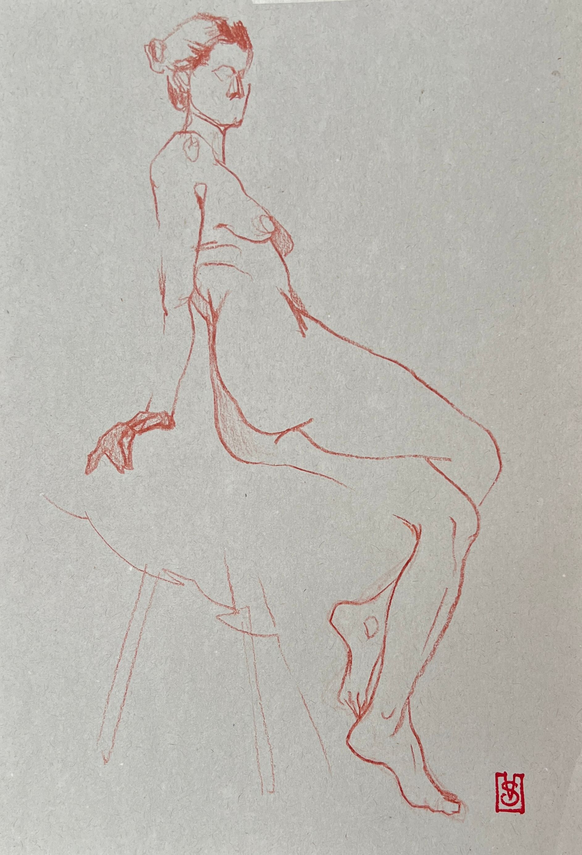 Виктория Севастьянова (Авторская графика - 
                  21 x 30 см) Nu sketch
