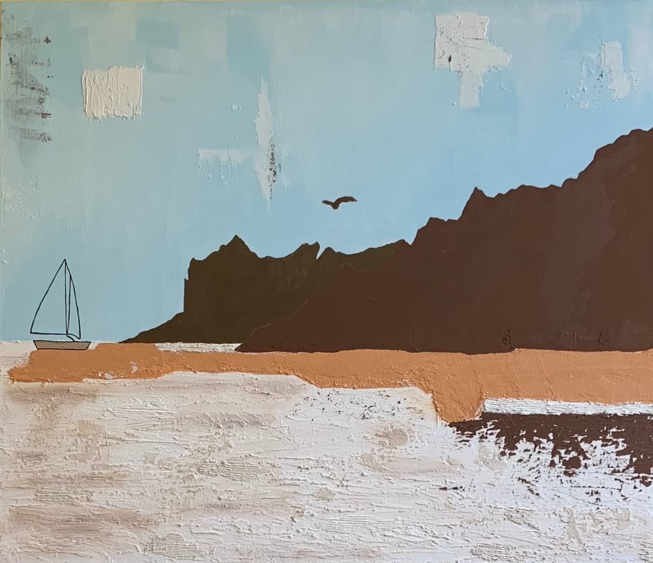 Дарья Иванова (Картина, живопись - 
                  70 x 60 см) Путешествие под парусами