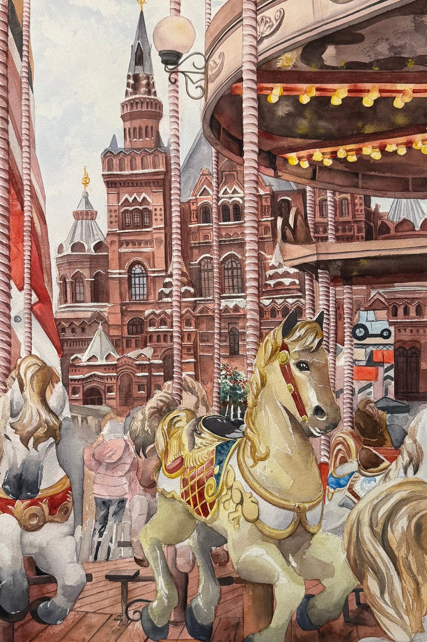 Полина Мотовилова (Авторская графика - 
                  38 x 56 см) Ярмарка