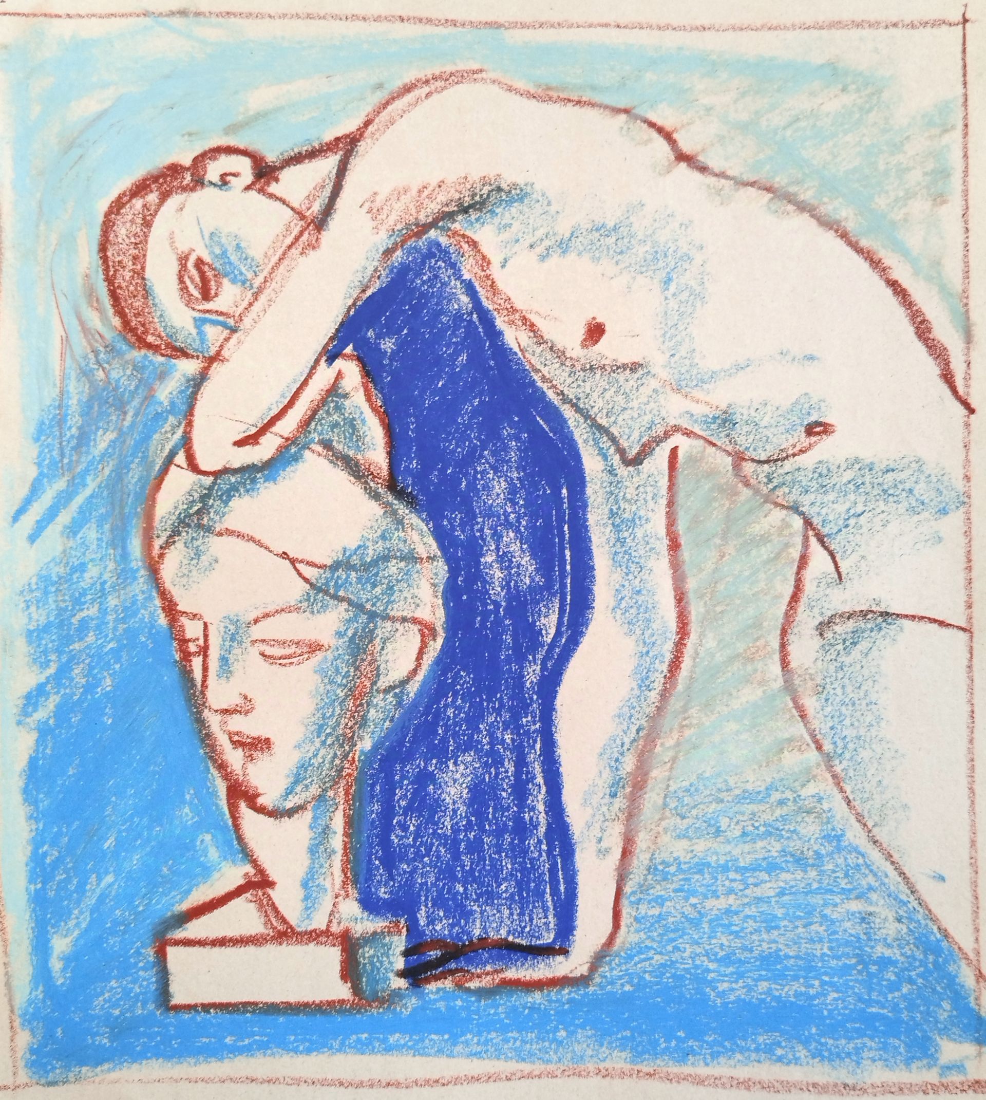 Евгения Крутова (Авторская графика - 
                  21 x 29.7 см) Обнаженная