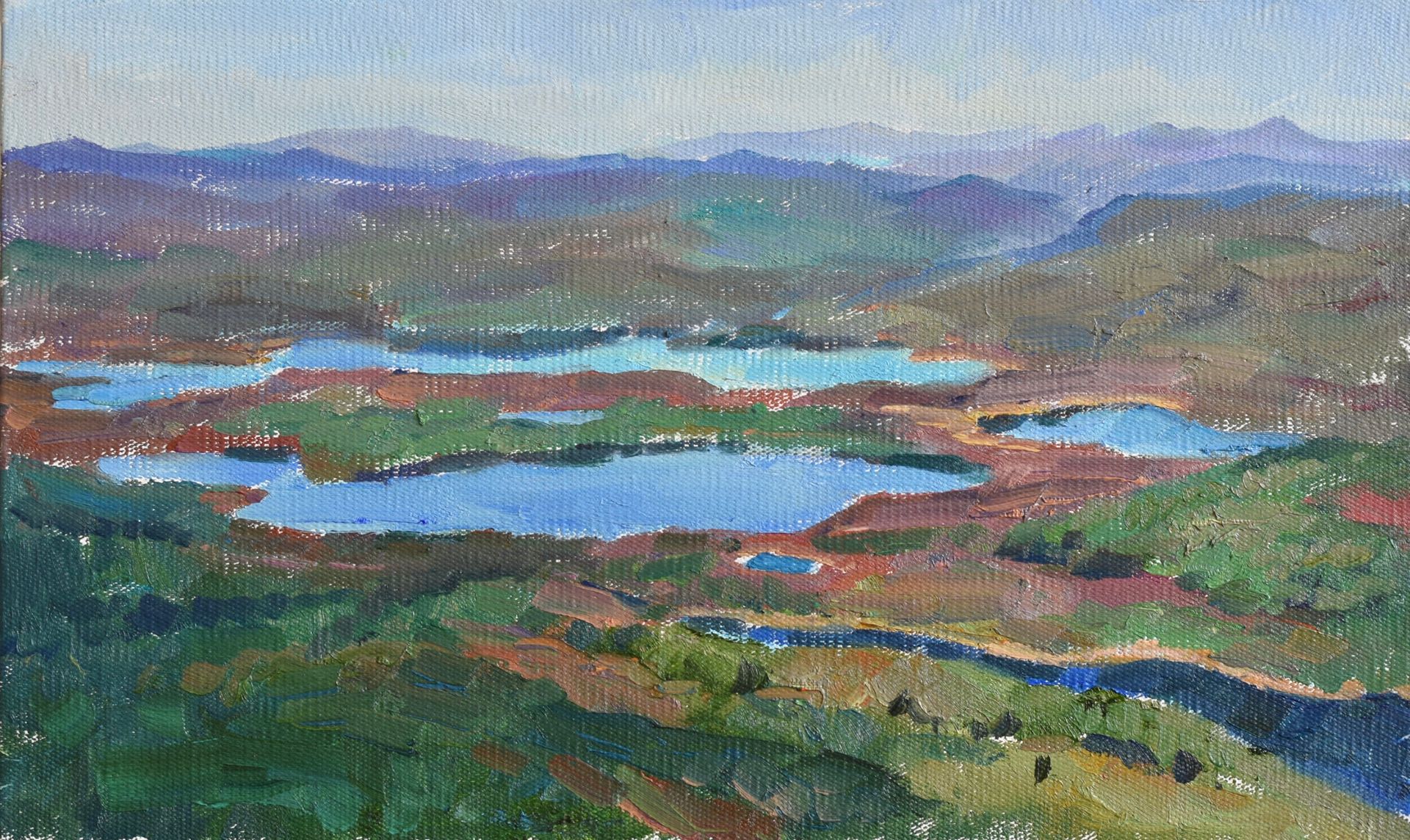 Илья Хахарев (Картина, живопись - 
                  50 x 30 см) Сердце Алтая
