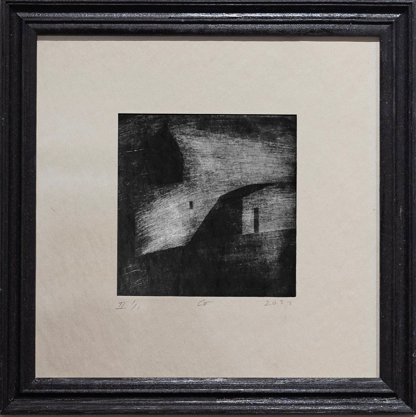 Мария Стадник (Графика печатная - 
                  20 x 20 см) Смерч