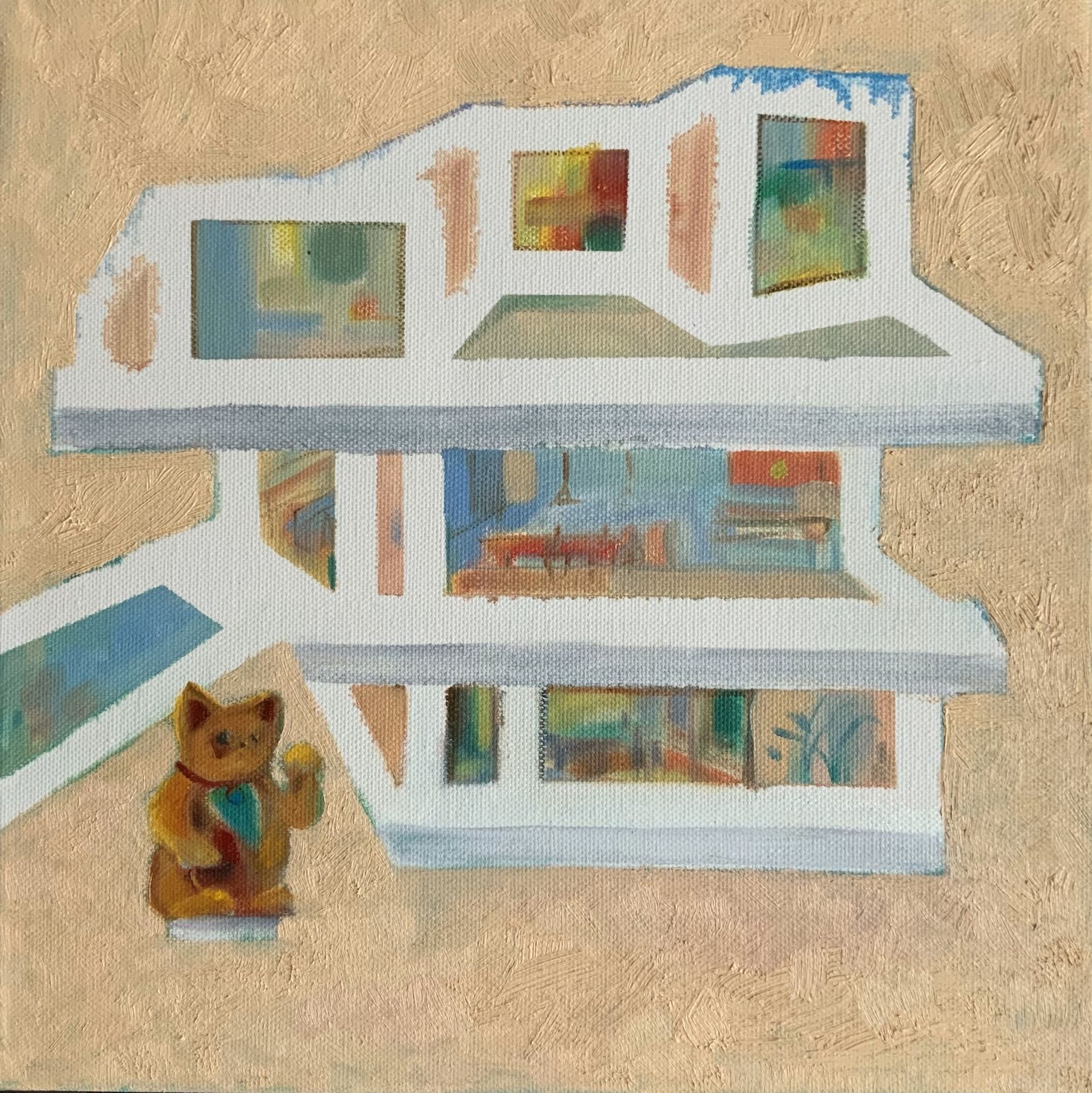 Надежда Прадес (Картина, живопись - 
                  30 x 30 см) Дом мечты