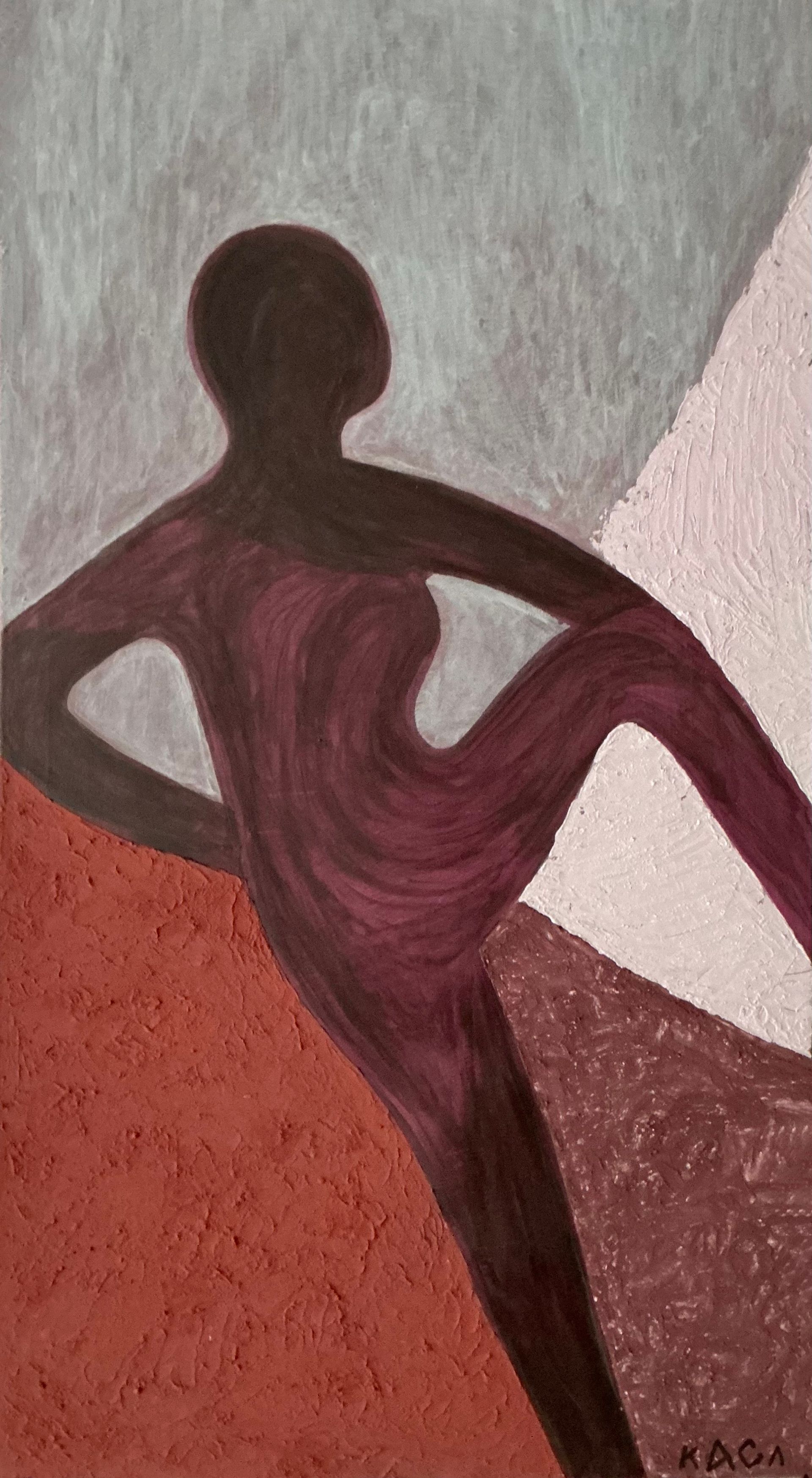 Катерина Слюнина (Картина, живопись - 
                  65 x 120 см) Ускользающий след