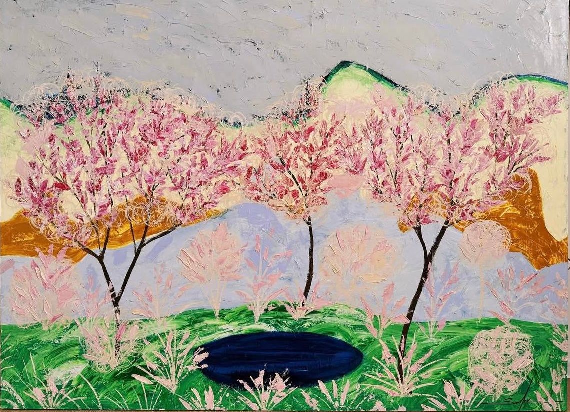 Сардор Эркинов (Картина, живопись - 
                  150 x 110 см) Пейзаж