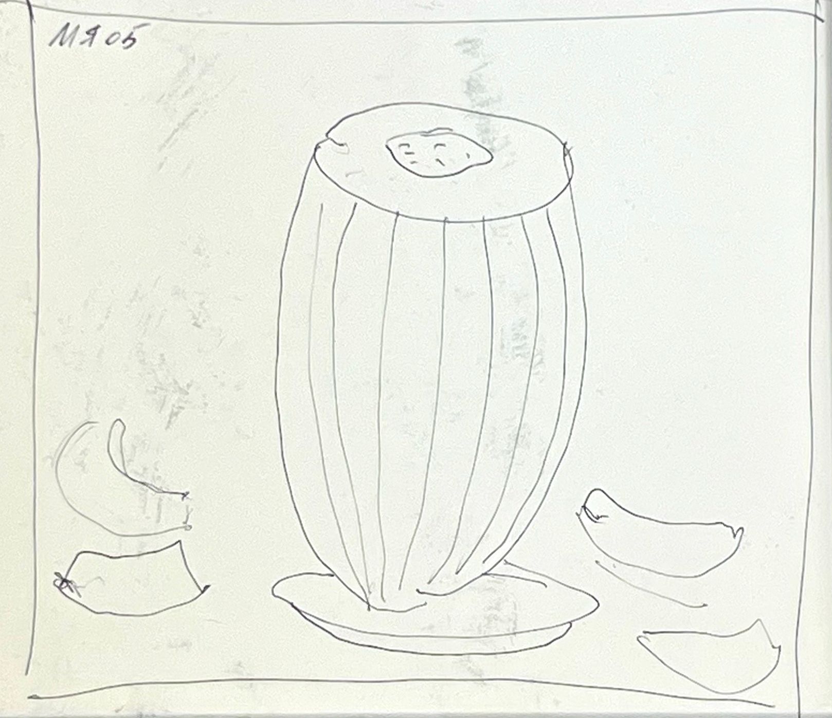 Марсель Ялалов (Авторская графика - 
                  22 x 22 см) Дыня