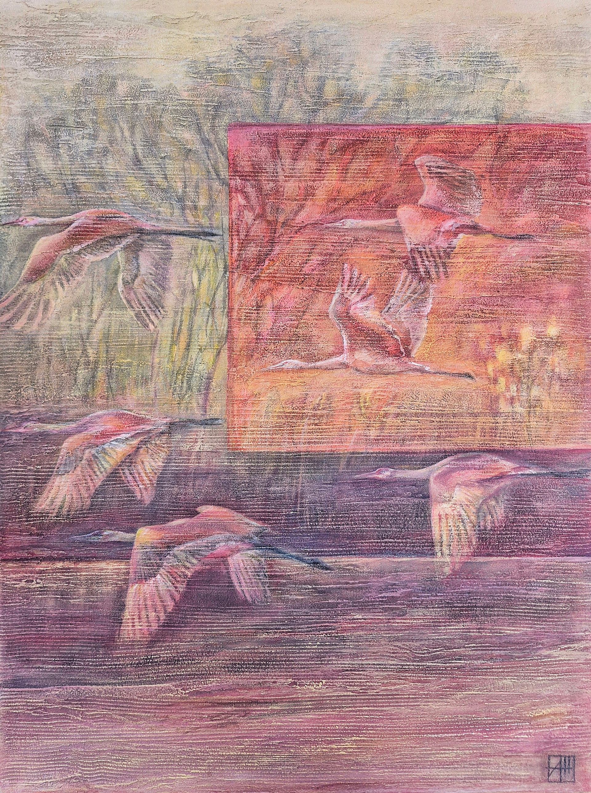Анна Шуваева (Картина, живопись - 
                  45 x 60 см) В объятиях света