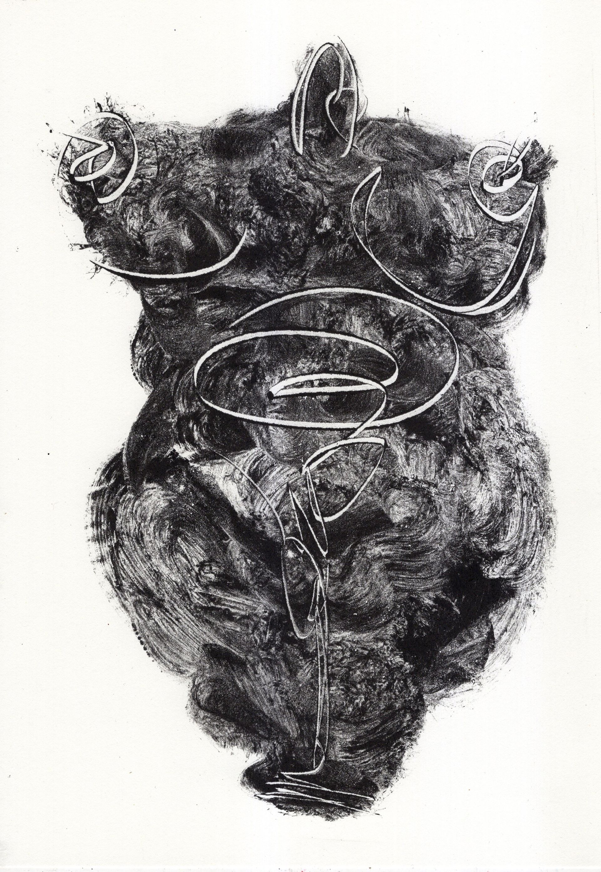 Тася Василькова (Авторская графика - 
                  21 x 29.7 см) Пушистая