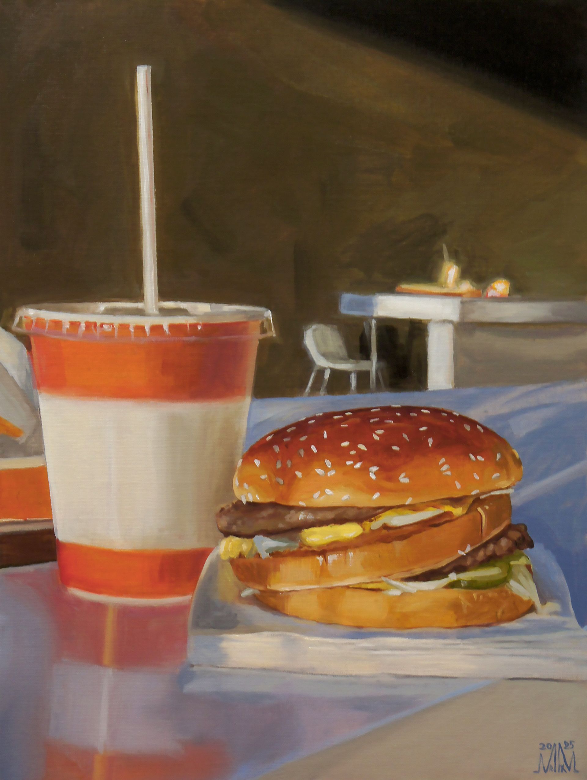 Мария Максимова (Авторская графика - 
                  30 x 40 см) LUNCH V