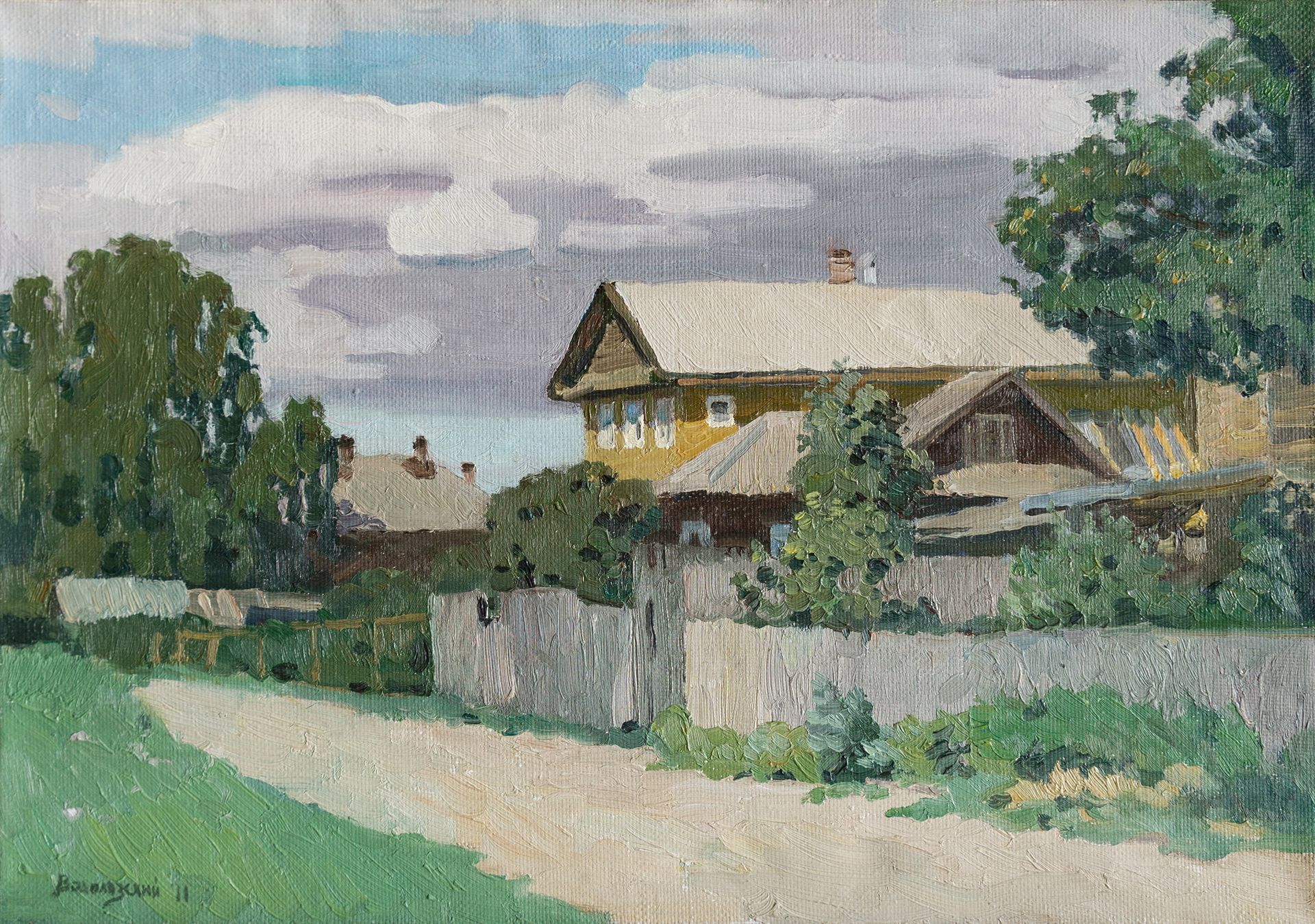 Николай Водолазский (Картина, живопись - 
                  50 x 35 см) Лето в Великом Устюге