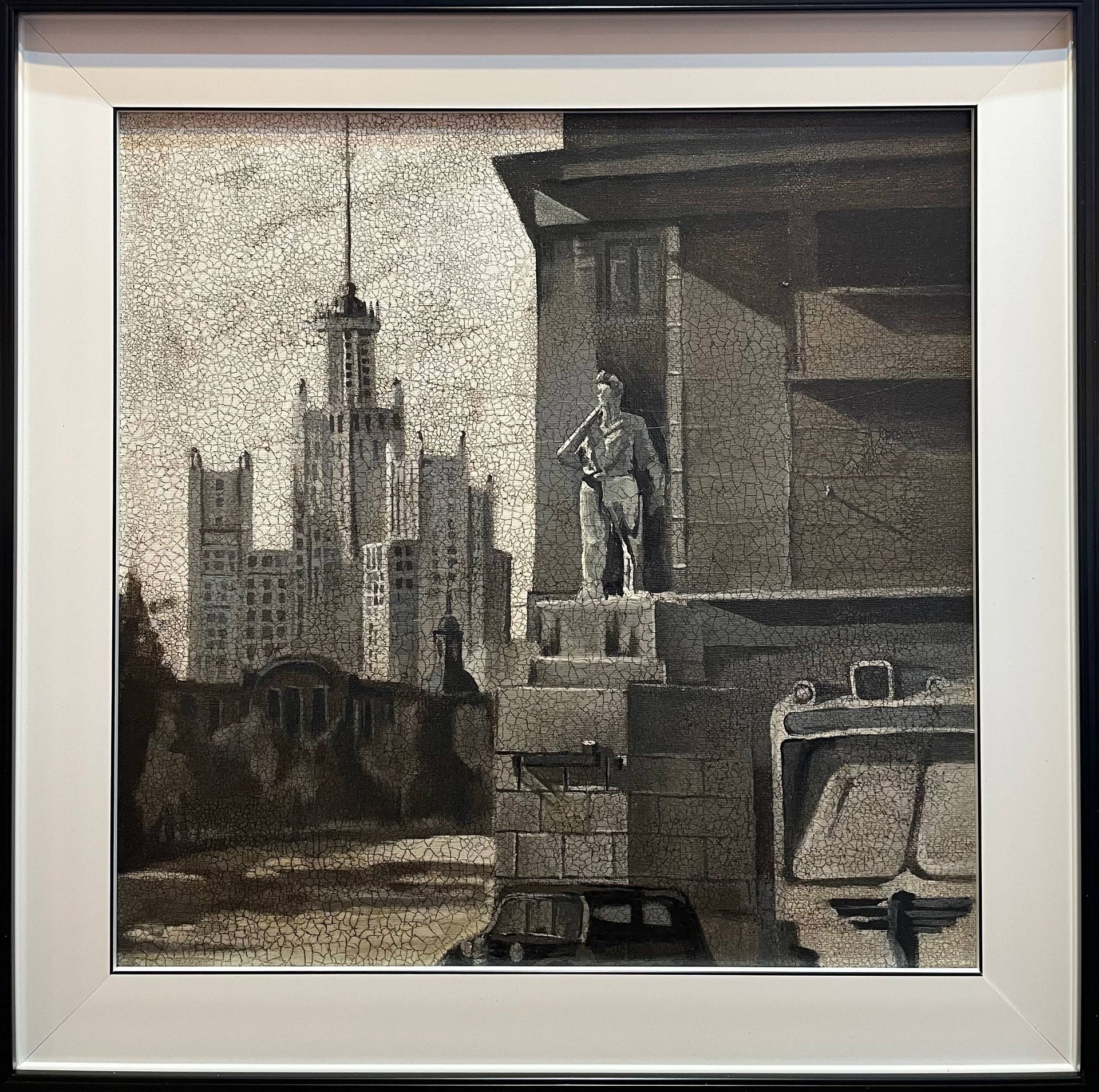 Alan Esenov (Картина, живопись - 
                  48 x 48 см) Котельническая набережная