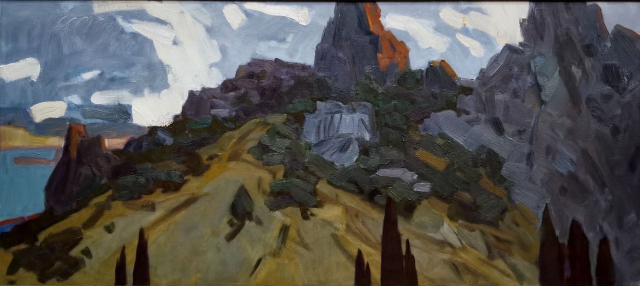Ольга Семченко (Картина, живопись - 
                  105 x 49 см) Земля Тавров
