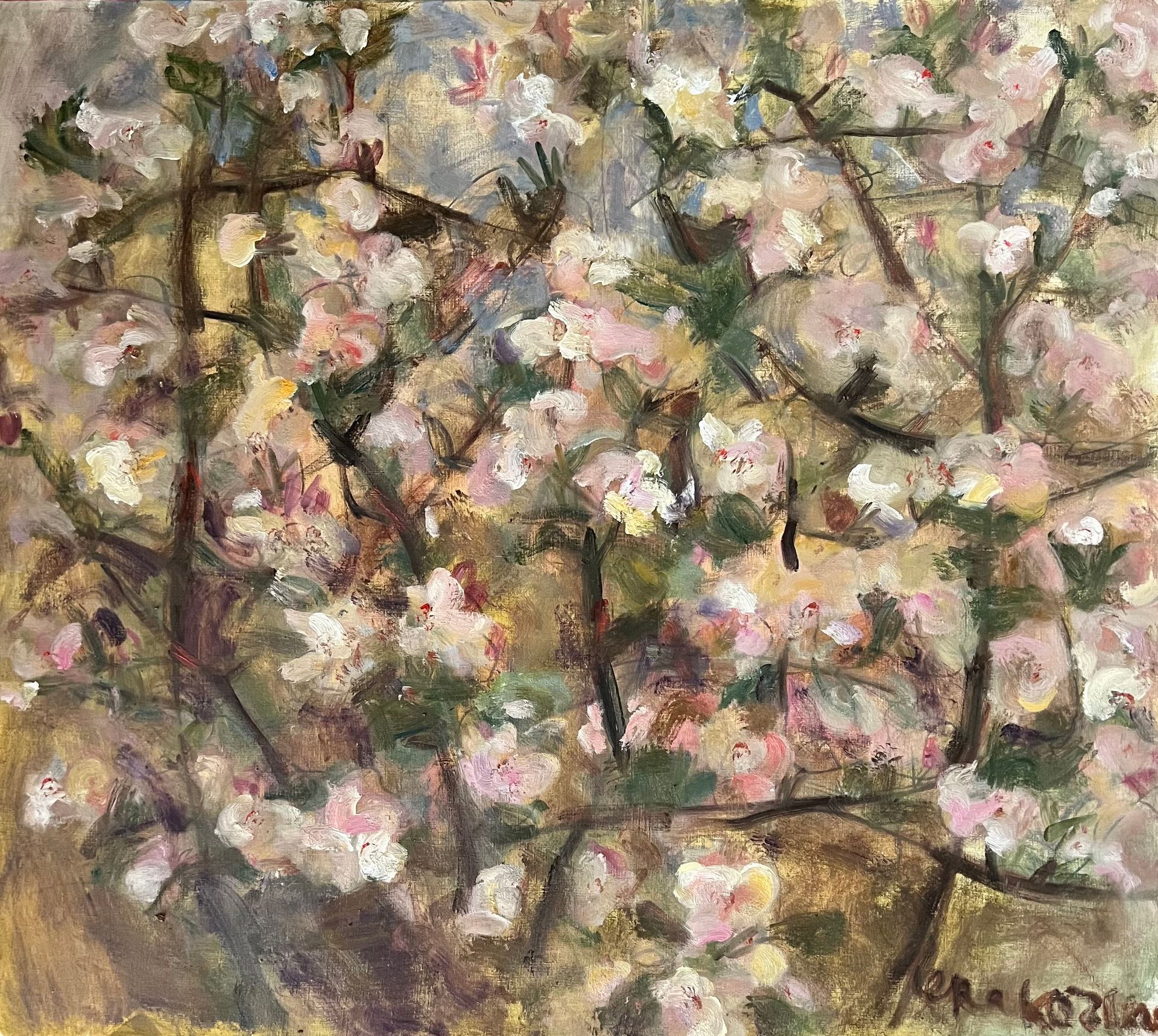 Валерия Козина (Картина, живопись - 
                  90 x 80 см) Яблонька