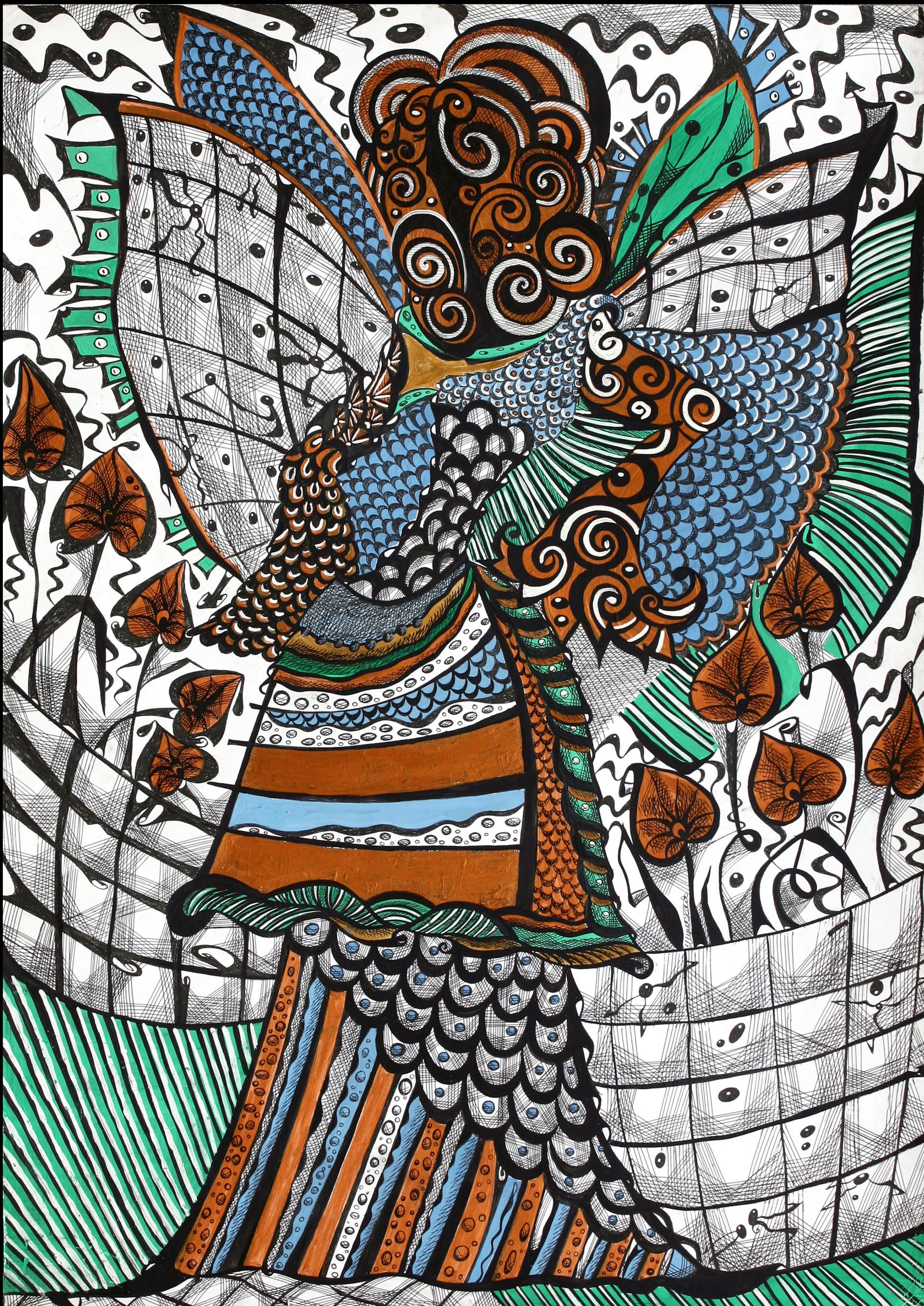 Ирина Шумская (Авторская графика - 
                  40 x 60 см) Эльф