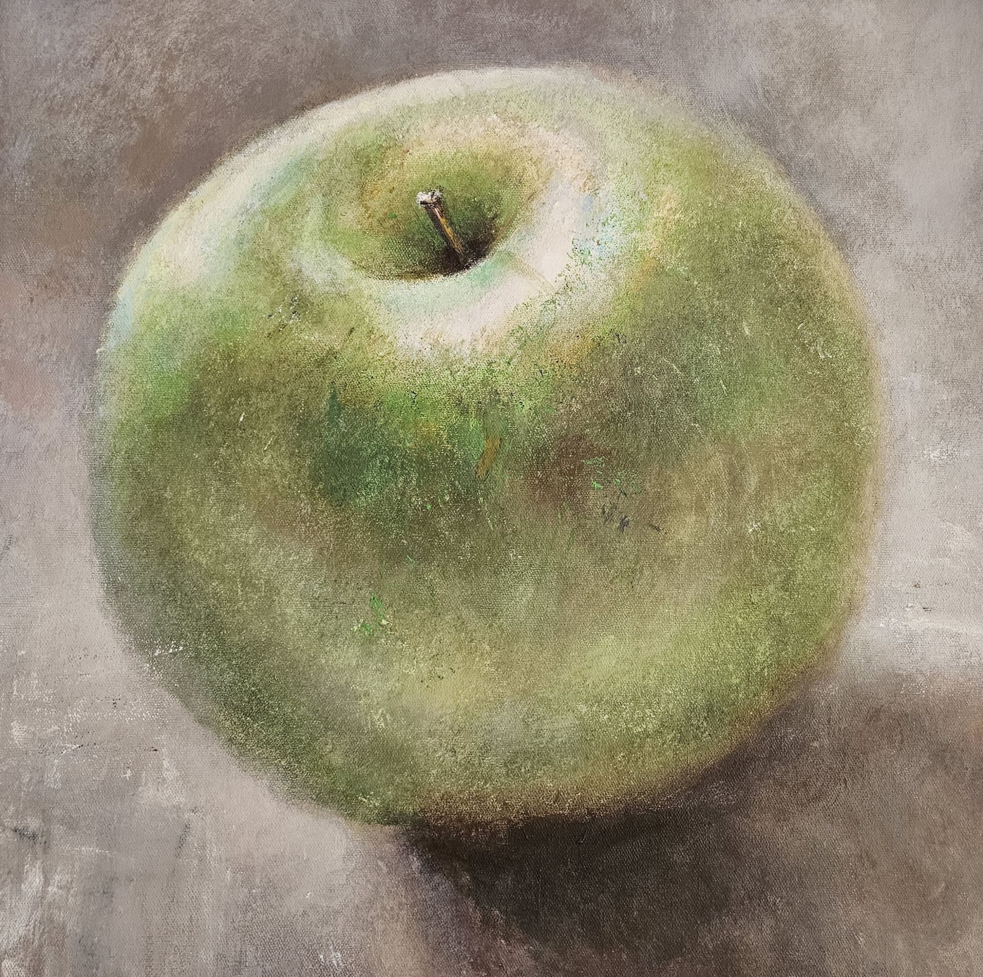 Людмила Пономарева (Картина, живопись - 
                  55 x 55 см) Яблоко