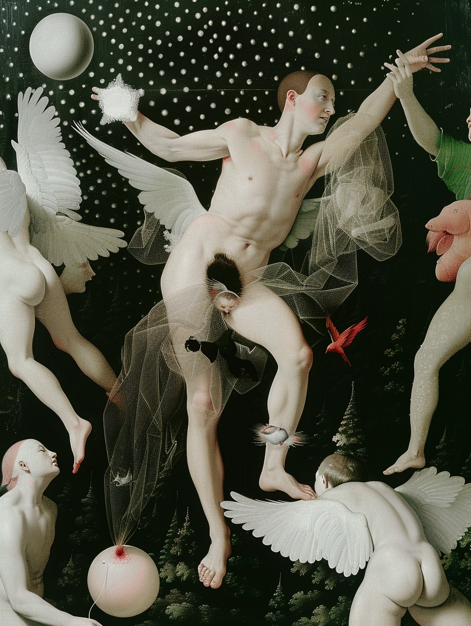 Лейла Карипова (Графика цифровая (принты) - 
                  135 x 180 см) Маскарад #2