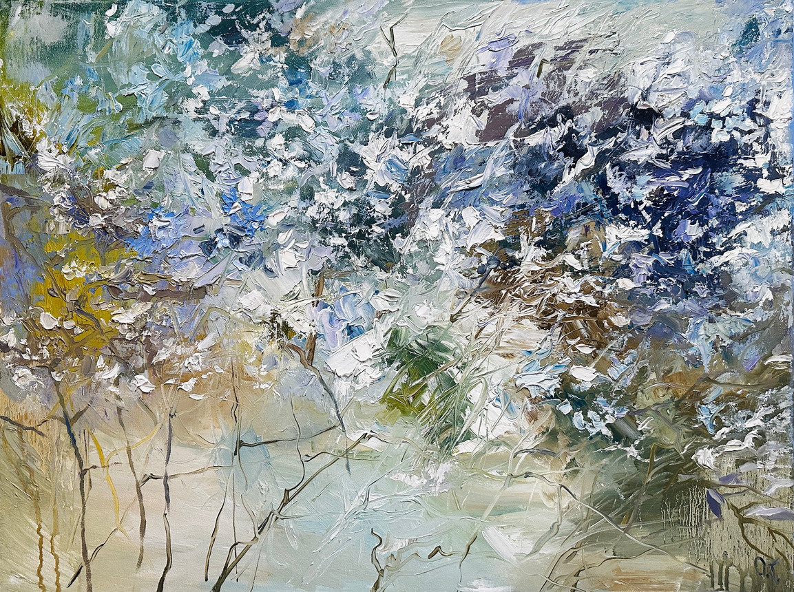 Оксана Горбунова (Картина, живопись - 
                  80 x 60 см) Цветочное настроение