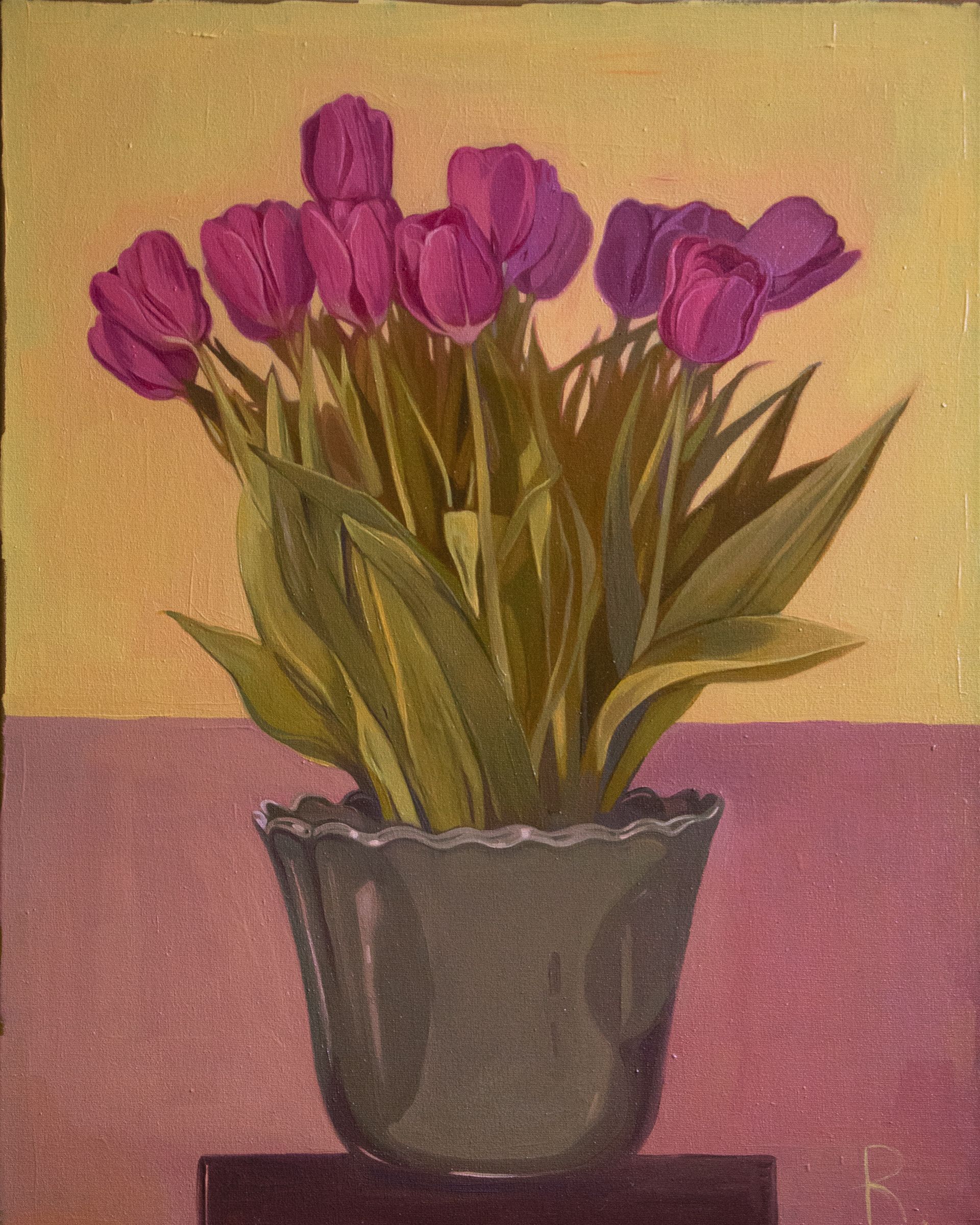 Полина Раскольникова (Картина, живопись - 
                  40 x 50 см) Розовые тюльпаны (Rose tulips)